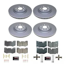 Front and Rear Z17 COATED BRAKE KIT for Chevrolet Corvette image 2