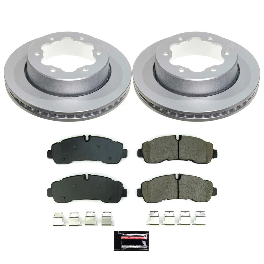 Rear Z17 COATED BRAKE KIT for Ford Transit-350 HD