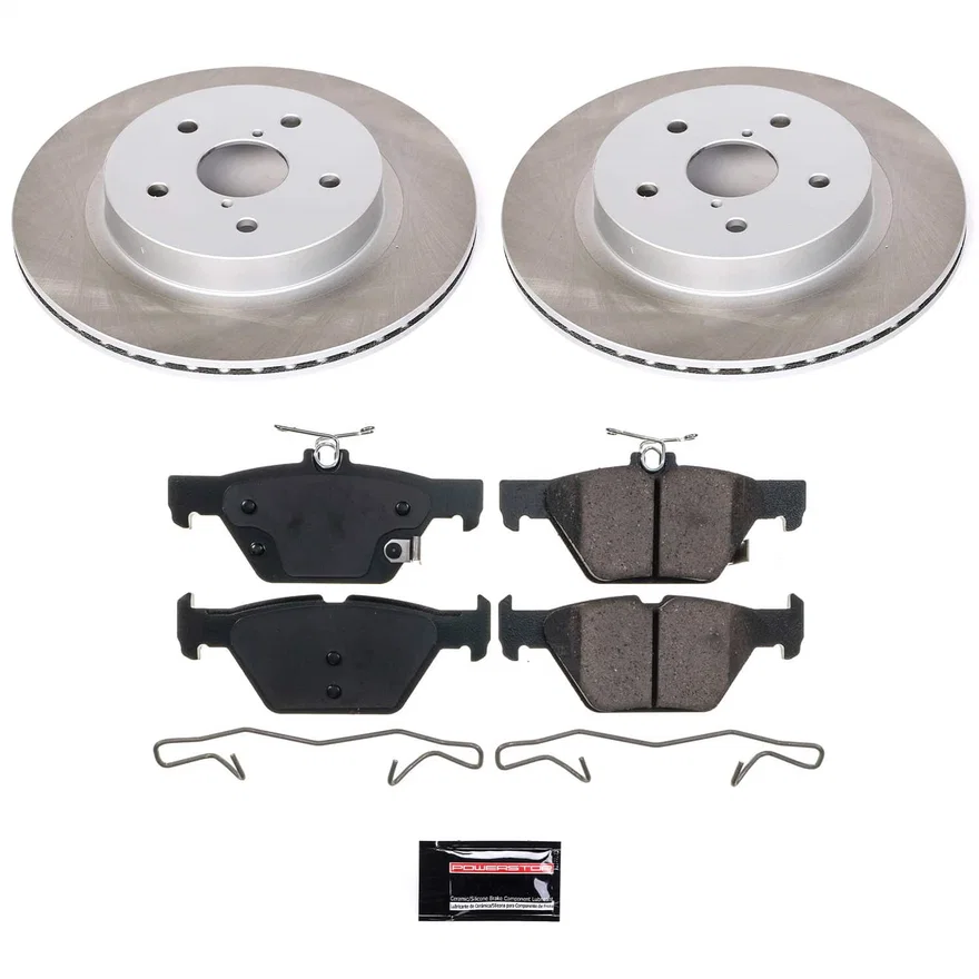 Rear SEMI-COATED ROTOR KIT for Subaru