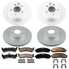 Front and Rear Z17 COATED BRAKE KIT for Ford Explorer Sport image 2