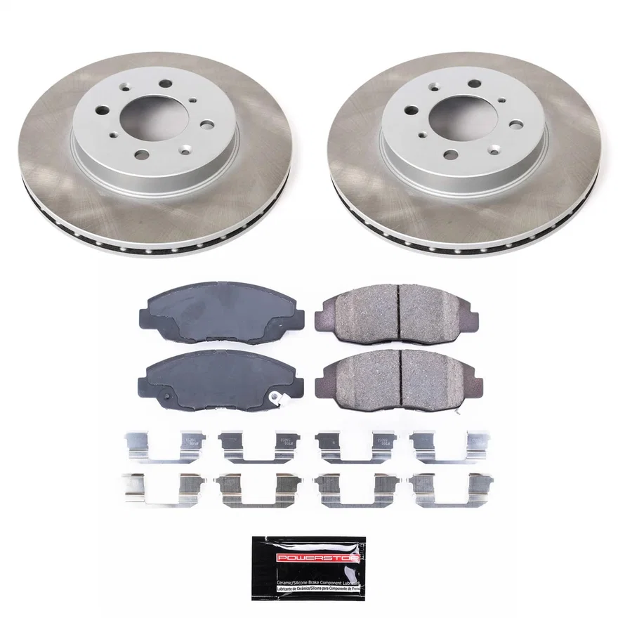 Front SEMI-COATED ROTOR KIT for Honda