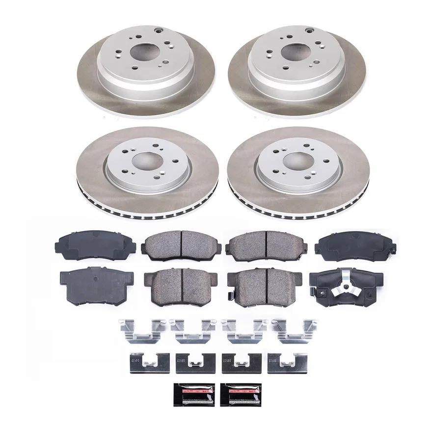 Front and Rear SEMI-COATED ROTOR KIT