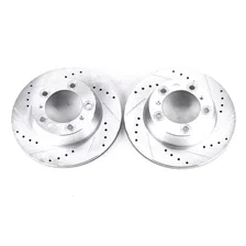 Rear DRILLEDSLOTTED ROTOR PAIR for Porsche image 2