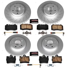 Front and Rear Z23 COATED BRAKE KIT for Mercedes-Benz CL500 image 2