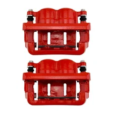 Front RED CALIPER PAIR W/BRKT for Ford image 5