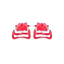 Front RED CALIPER PAIR W/BRKT image 2