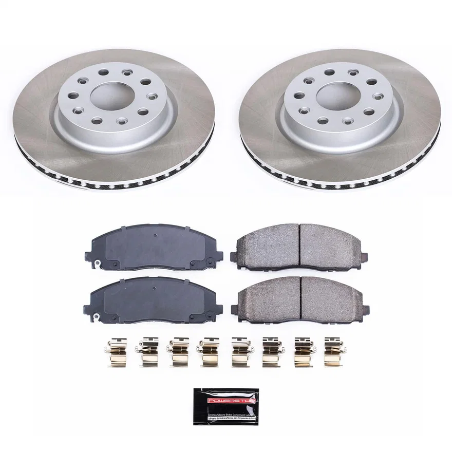 Front SEMI-COATED ROTOR KIT for Jeep