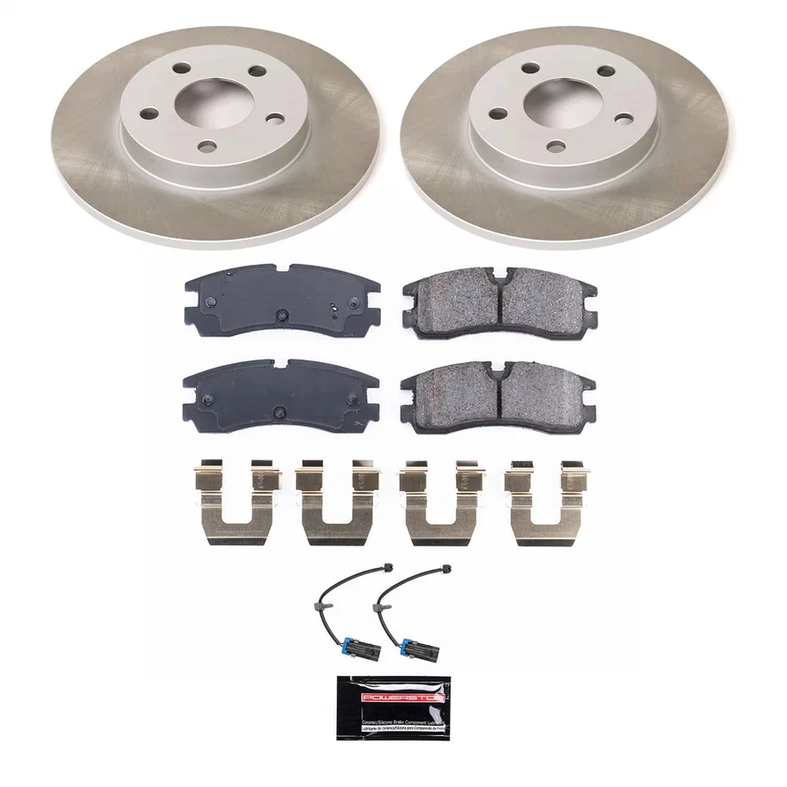Rear SEMI-COATED ROTOR KIT for Cadillac Seville