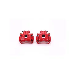 Front RED CALIPER PAIR W/BRKT for Mitsubishi Lancer image 2