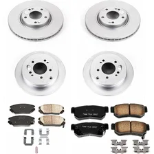Front and Rear Z17 COATED BRAKE KIT for Hyundai Azera image 2