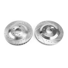 Front DRILLEDSLOTTED ROTOR PAIR image 2