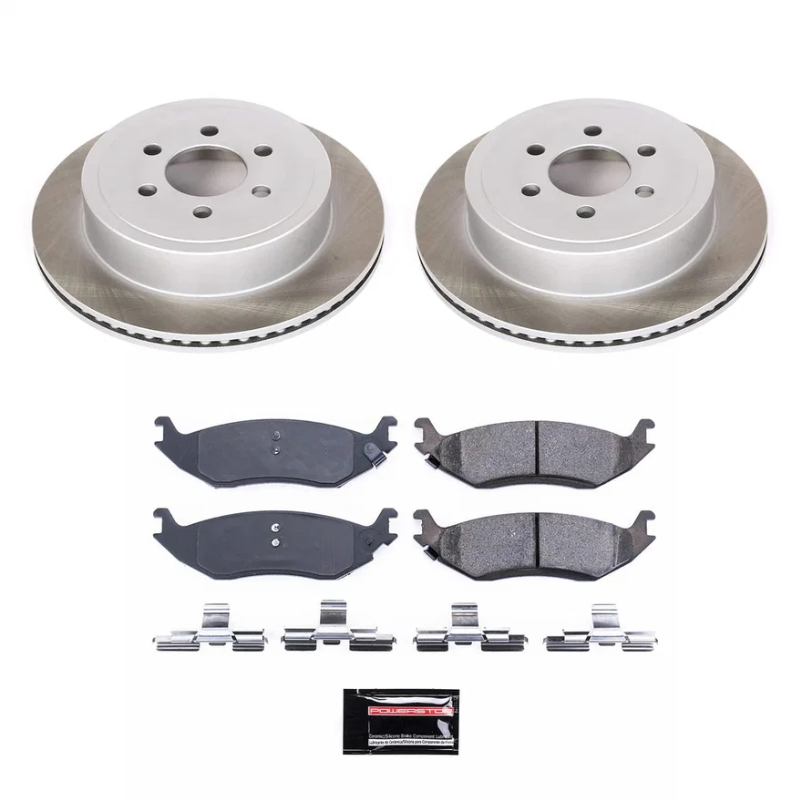 Rear SEMI-COATED ROTOR KIT for Dodge Durango