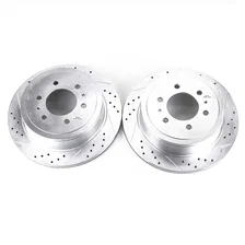 Rear DRILLEDSLOTTED ROTOR PAIR image 2