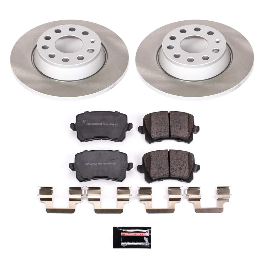 Rear SEMI-COATED ROTOR KIT for Volkswagen CC