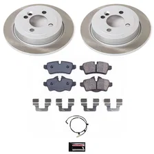 Rear SEMI-COATED ROTOR KIT for Mini Cooper image 1