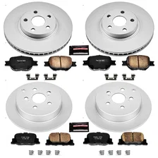 Front and Rear Z17 COATED BRAKE KIT for Scion tC image 2