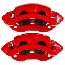 Front RED CALIPER PAIR W/BRKT for Dodge Durango image 2