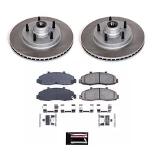 Front SEMI-COATED ROTOR KIT for Ford image 1