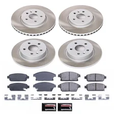 Front and Rear SEMI-COATED ROTOR KIT for Buick Encore image 1