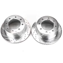 Rear DRILLEDSLOTTED ROTOR PAIR image 2
