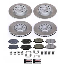 Front and Rear SEMI-COATED ROTOR KIT image 1