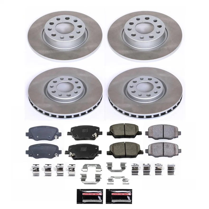 Front and Rear SEMI-COATED ROTOR KIT