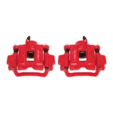 Rear RED CALIPER PAIR W/BRKT image 2