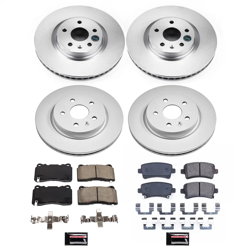 Front and Rear Z17 COATED BRAKE KIT for Cadillac XTS