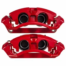 Rear RED CALIPER PAIR W/BRKT for Ford image 2