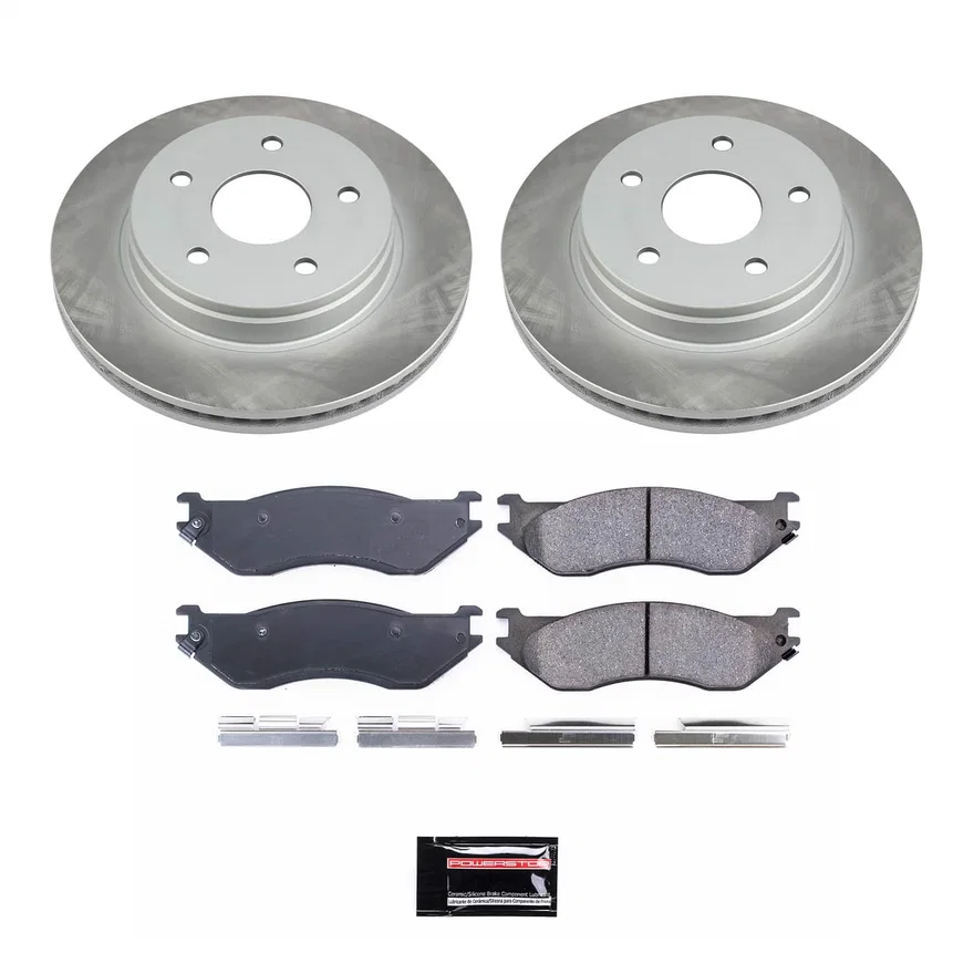 Front SEMI-COATED ROTOR KIT for Dodge