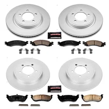 Front and Rear Z17 COATED BRAKE KIT for Mercury Mountaineer image 2