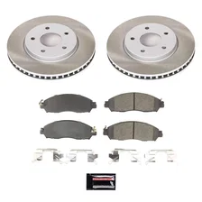 Front SEMI-COATED ROTOR KIT for Nissan LEAF image 1