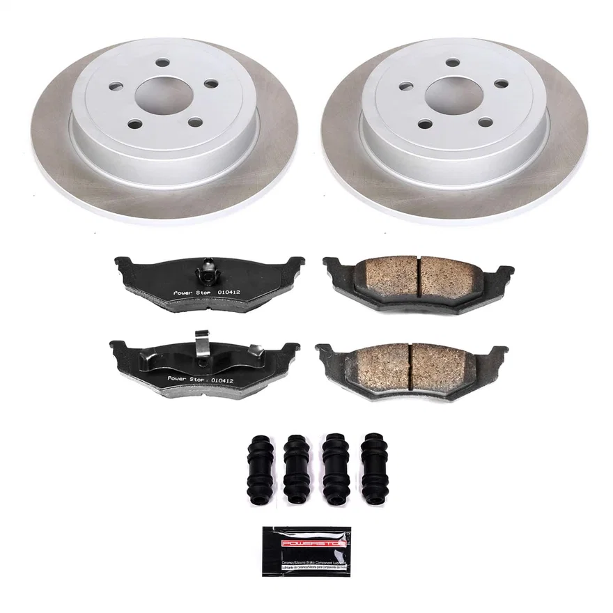 Rear SEMI-COATED ROTOR KIT for Chrysler