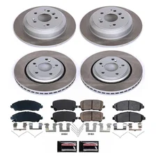 Front and Rear SEMI-COATED ROTOR KIT for Honda image 1