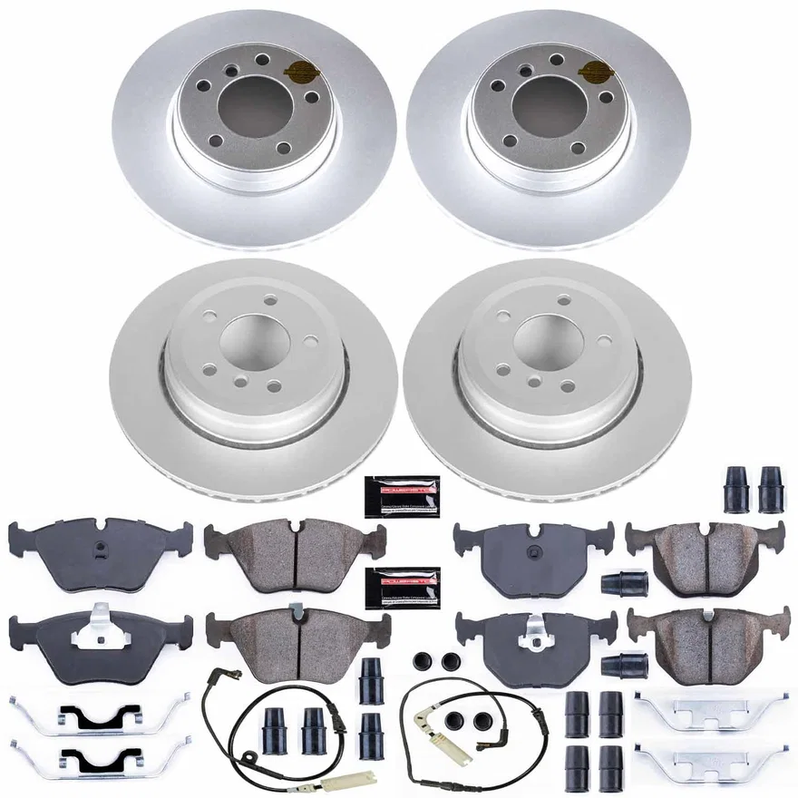 Front and Rear Z23 COATED BRAKE KIT for BMW 525i