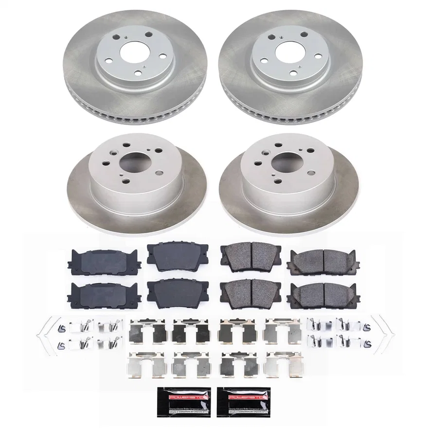 Front and Rear SEMI-COATED ROTOR KIT