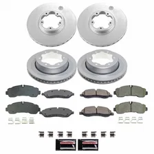 Front and Rear Z17 COATED BRAKE KIT for Ford Transit-350 HD image 1