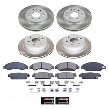 Front and Rear SEMI-COATED ROTOR KIT image 1