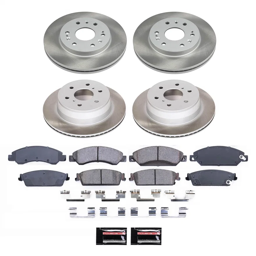Front and Rear SEMI-COATED ROTOR KIT