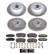 Front and Rear SEMI-COATED ROTOR KIT for Kia Sedona image 1