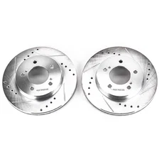 Front DRILLEDSLOTTED ROTOR PAIR image 2