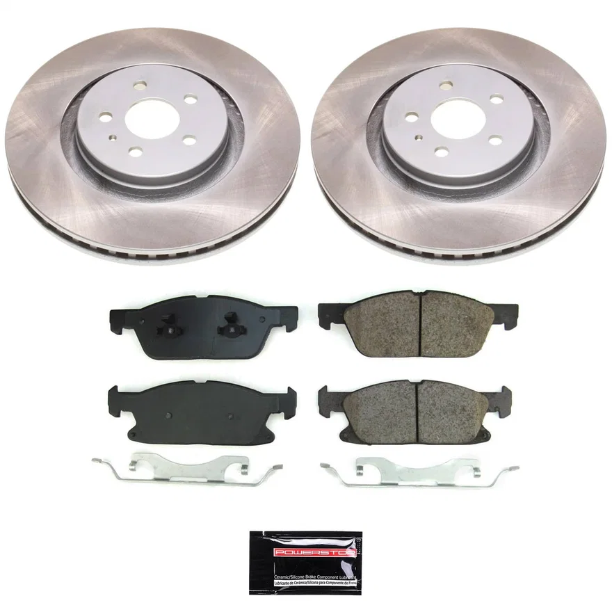 Front SEMI-COATED ROTOR KIT for Lincoln