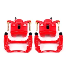 Front RED CALIPER PAIR W/BRKT image 2