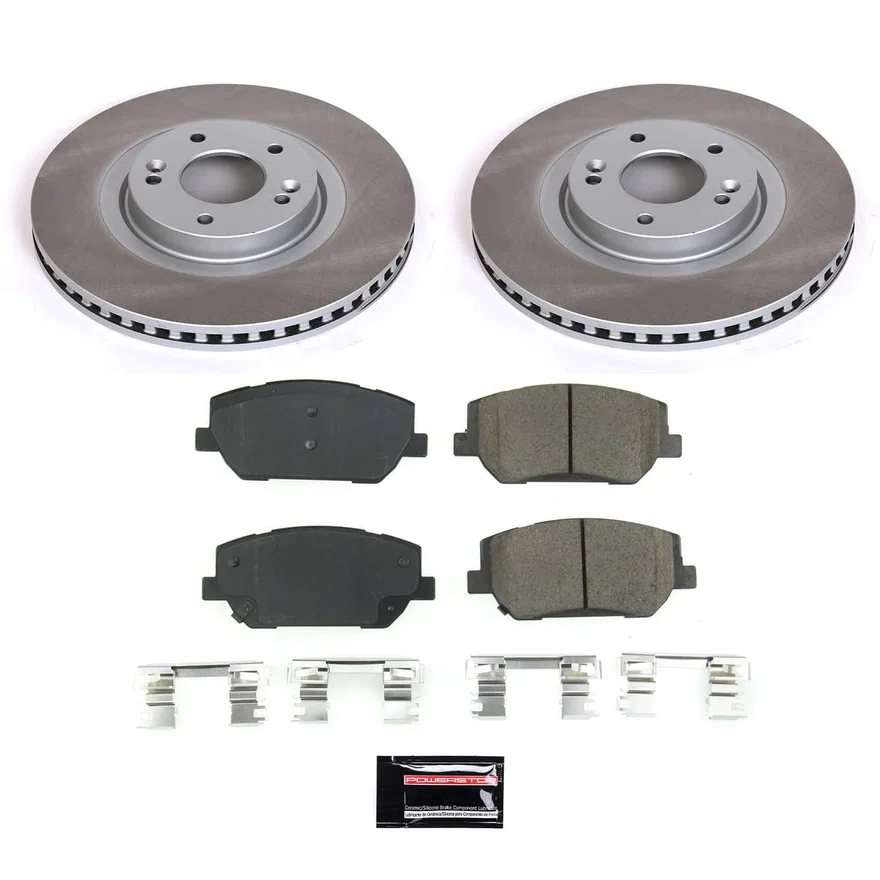 Front SEMI-COATED ROTOR KIT for Hyundai Santa Fe