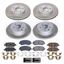 Front and Rear SEMI-COATED ROTOR KIT for Nissan image 1