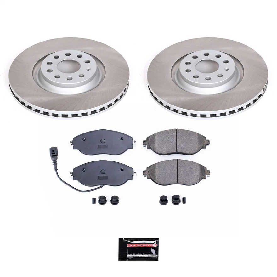 Front SEMI-COATED ROTOR KIT for Volkswagen