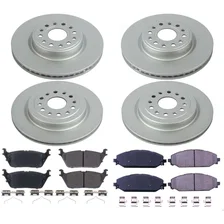 Front and Rear Z17 COATED BRAKE KIT for Ram 1500 image 2