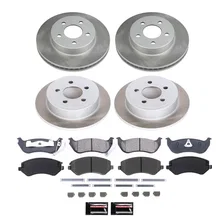 Front and Rear SEMI-COATED ROTOR KIT for Jeep Liberty image 1