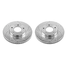 Front DRILLEDSLOTTED ROTOR PAIR for Kia Sedona image 2