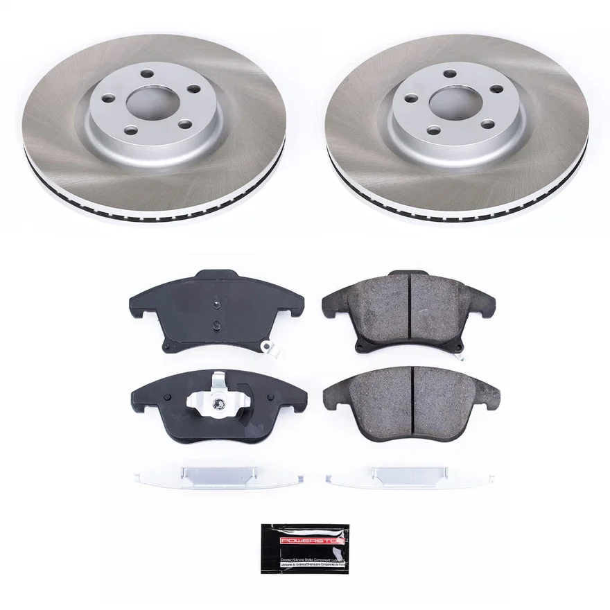 Front SEMI-COATED ROTOR KIT for Lincoln MKZ